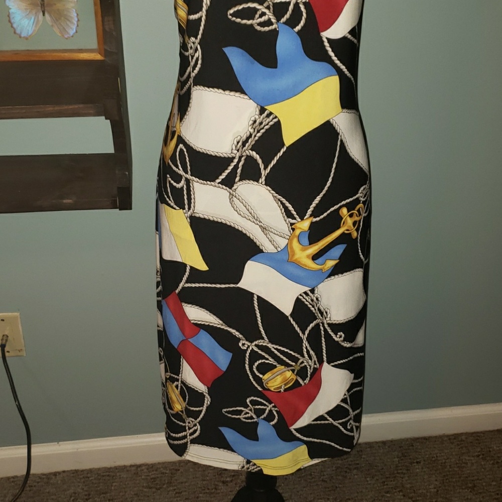 New Lauren Ralph Lauren Nautical Trapeze Dress Size Xlarge - Picture 5 of 13